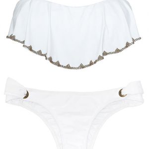 Solid White Bikini ISOLATED