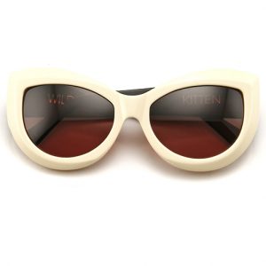 Kitten Sunglasses FRONT CREAM